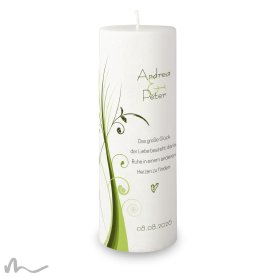 Hochzeitskerze Docht Ametrin Ø9 x 25 cm