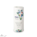 Taufkerze Florales Kreuz Blau Ø8 x 20 cm