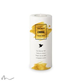 Taufkerze Goldene Zeiten Ø8 x 20 cm