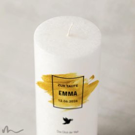 Taufkerze Docht Goldene Zeiten Ø8 x 20 cm