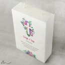 Hochzeitskerze Docht Florales Kreuz 17 x 25 cm