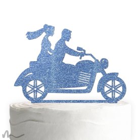 Blau Glitzer