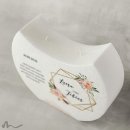 Hochzeitskerze Docht Glamourös Halbmond 24 x 19 cm