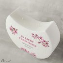 Hochzeitskerze Docht Magnolie Halbmond 24 x 19 cm