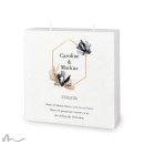 Hochzeitskerze Docht Zeitlos Elegant 20 x 20 cm