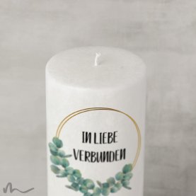 Hochzeitskerze Docht Eukalyptus Ø9 x 25 cm