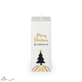 Weihnachtskerze Docht Christbaum 6 x 6 x 15 cm