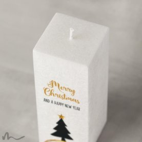 Weihnachtskerze Docht Christbaum 6 x 6 x 15 cm