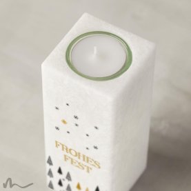 Weihnachtskerze Baumschule 6 x 6 x 15 cm