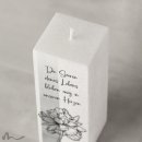 Trauerkerze Docht Gefühlssache 6 x 6 x 15 cm