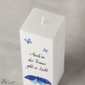 Trauerkerze Docht Stille Stunde 6 x 6 x 15 cm