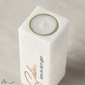 Freundschaftskerze Einfach Schön 6 x 6 x 15 cm