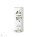 Konfirmationskerze Docht Greenery Ø8 x 20 cm
