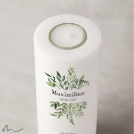 Kommunionkerze Greenery Ø8 x 20 cm