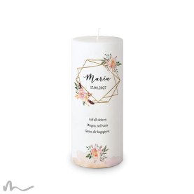 Konfirmationskerze Docht Glamourös Ø8 x 20 cm