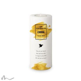 Konfirmationskerze Goldene Zeiten Ø8 x 20 cm