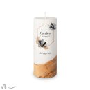 Taufkerze Holzelement Docht Zeitlos Elegant Ø8 x 20 cm