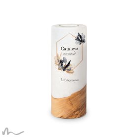 Kommunionkerze Holzelement Zeitlos Elegant Ø8 x 20 cm