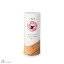 Konfirmationskerze Holzelement Docht Kreisrund Ø8 x 20 cm