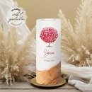 Taufkerze Holzelement Herzbaum Ø8 x 20 cm