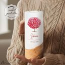 Taufkerze Holzelement Herzbaum Ø8 x 20 cm