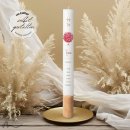 Taufkerze Holzelement Docht Herzbaum Ø4 x 40 cm