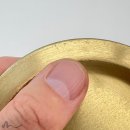 Kerzenteller Messing gebürstet gold Ø 11 cm zweite Wahl