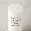 Hochzeitskerze Docht Schlicht Ø8 x 20 cm
