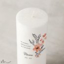 Trauerkerze Docht Blumig Ø8 x 20 cm