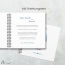 Gästebuch Taufe Regenbogen Blautöne