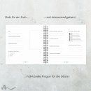 Gästebuch Taufe Regenbogen Blautöne