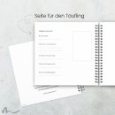 Gästebuch Taufe Regenbogen Blautöne
