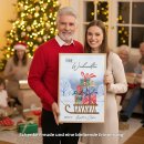 Geldgeschenk Poster Frohe Weihnachten Geschenk Rodel