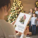 Geldgeschenk Poster Frohe Weihnachten Abstrakt Baum