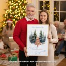 Geldgeschenk Poster Frohe Weihnachten Wald