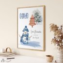Geldgeschenk Poster Frohe Weihnachten Frosty