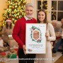 Geldgeschenk Poster Frohe Weihnachten Blumen Rahmen 2