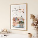 Geldgeschenk Poster Frohe Weihnachten Cozy Polster