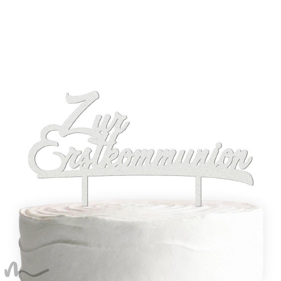 Cake Topper Zur Erstkommunion Satiniert