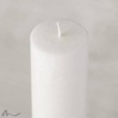 Kerze mit Holzelement und Docht Blanko 6 x 25 cm