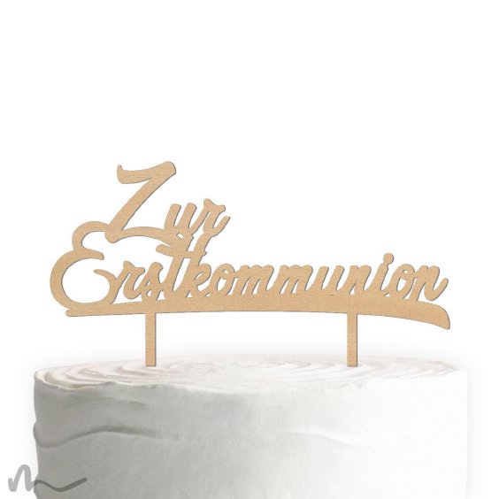 Cake Topper Zur Erstkommunion Holz