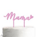 Cake Topper Mama Pink Glitzer