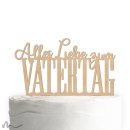 Cake Topper Vatertag Holz