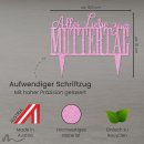 Cake Topper Muttertag Pink Glitzer