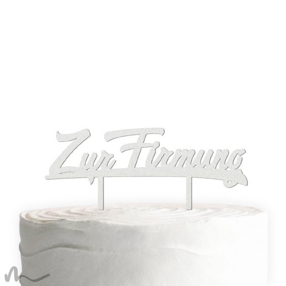 Cake Topper Zur Firmung Satiniert