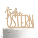 Cake Topper Frohe Ostern Holz