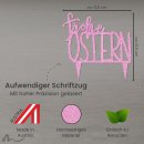 Cake Topper Frohe Ostern Pink Glitzer