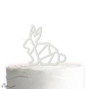 Cake Topper Hase Geometrie Satiniert