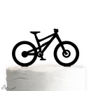 Cake Topper Mountainbike Schwarz