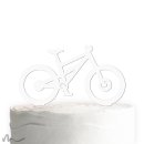 Cake Topper Mountainbike Weiss